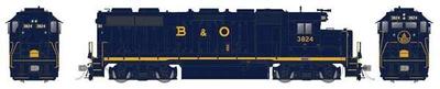 38005 EMD GP38 Low Nose - Standard DC -- Baltimore & Ohio #3801 (blue ...
