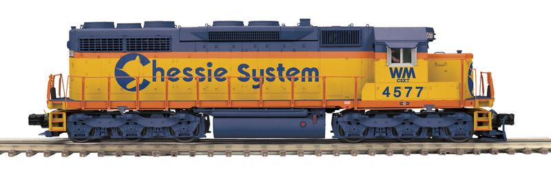 SD-35 Diesel Engine w/Proto-Sound 3.0 (Hi-Rail Wheels) - Chessie, CSXT ...